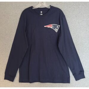 New NFL x Darius Rucker New England Patriots T-Shirt Mens Large Blue Long Sleeve